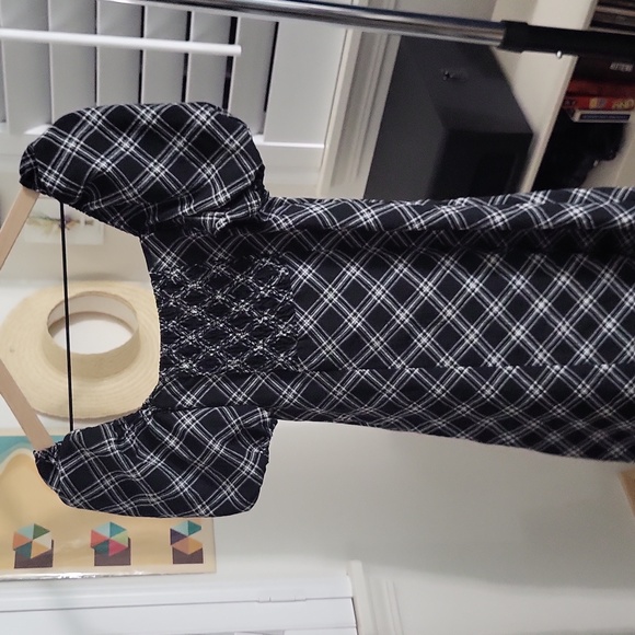 H&M Black Plaid Dress - Picture 2 of 4